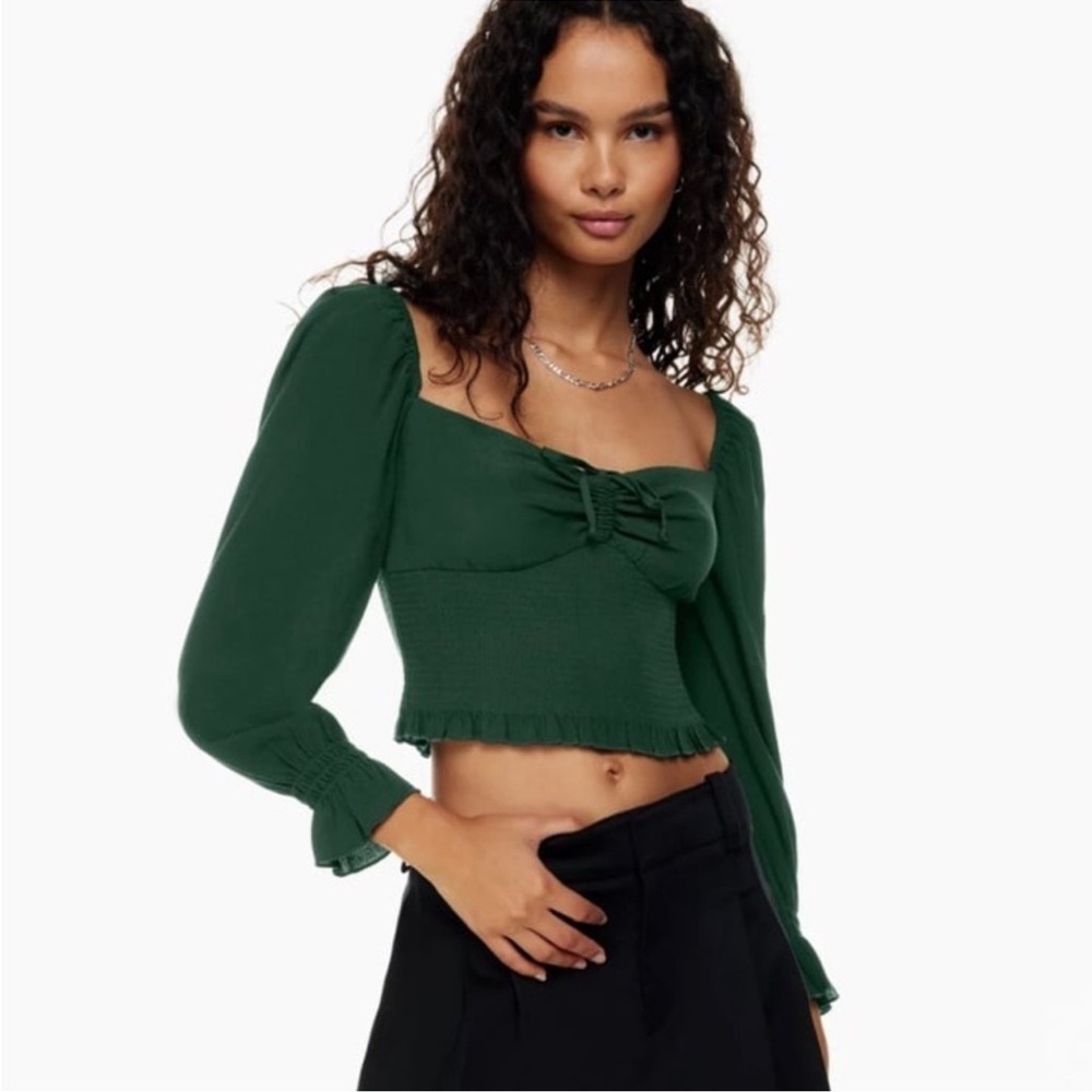 NWT SUNDAY BEST Sinatra Long Sleeve Blouse Sz XS